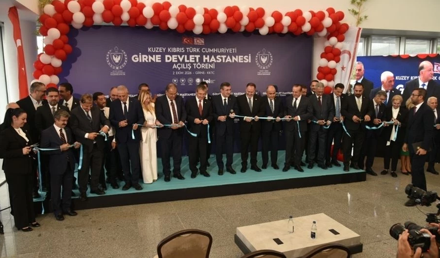 Yeni Girne ve Güzelyurt Devlet Hastaneleri eş zamanlı açıldı: Sağlık alanına 1 milyar 514 milyon kaynak