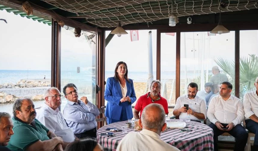 CTP, Lapta Balıkçı Barınağı’nı ziyaret etti: Balıkçı barınaklarının altyapı eksikliklerini gidereceğiz