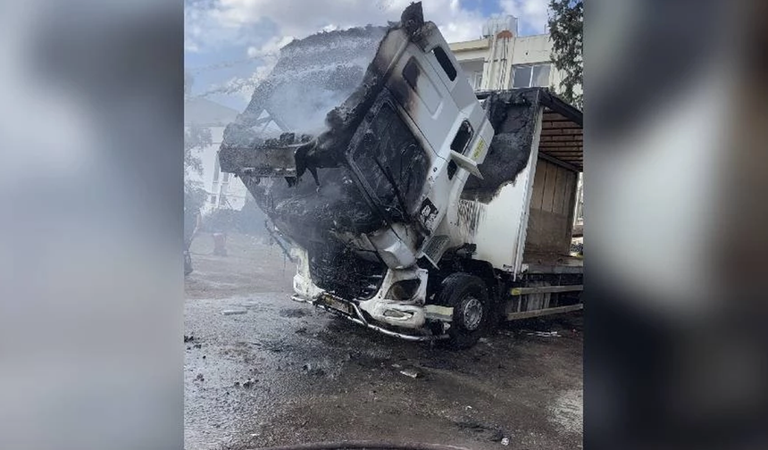 Küçük Kaymaklı’da Tır Kaynaklı Yangın: Araçta Büyük Hasar Oluştu