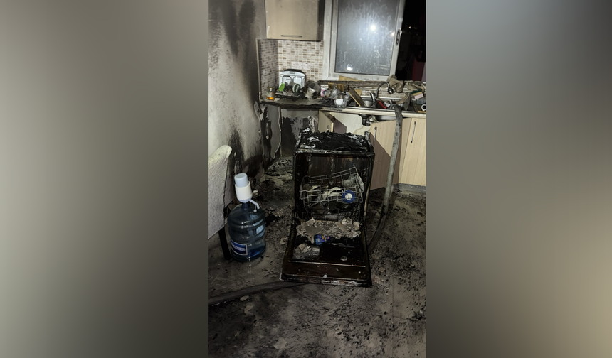 Gönyeli’de Apartman Dairesinde Yangın: Bulaşık Makinesi Kısa Devre Yaptı