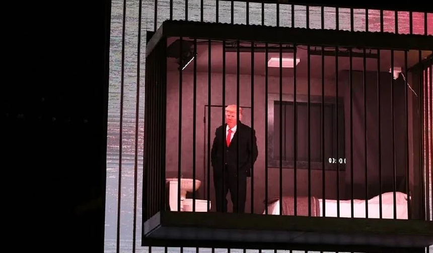 ABD Başkanı Trump, İran'da "sembolik" olarak hapishaneye atıldı