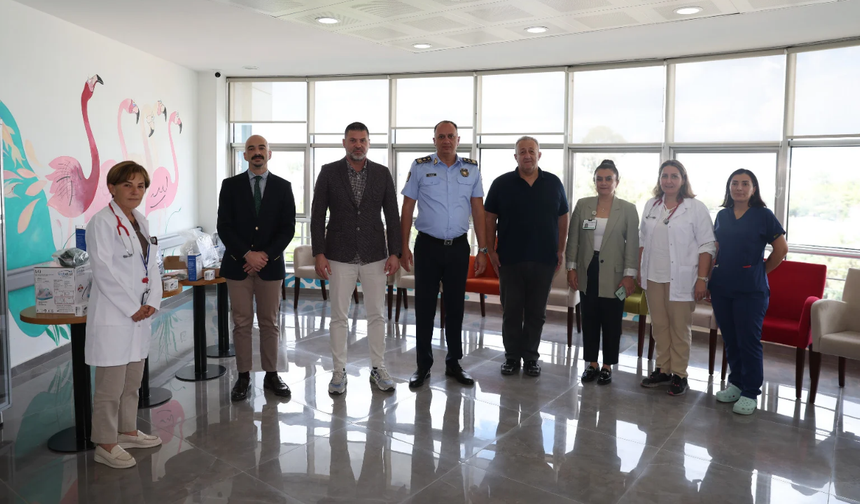 Polis mensuplarından çocuk onkoloji servisine anlamlı katkı