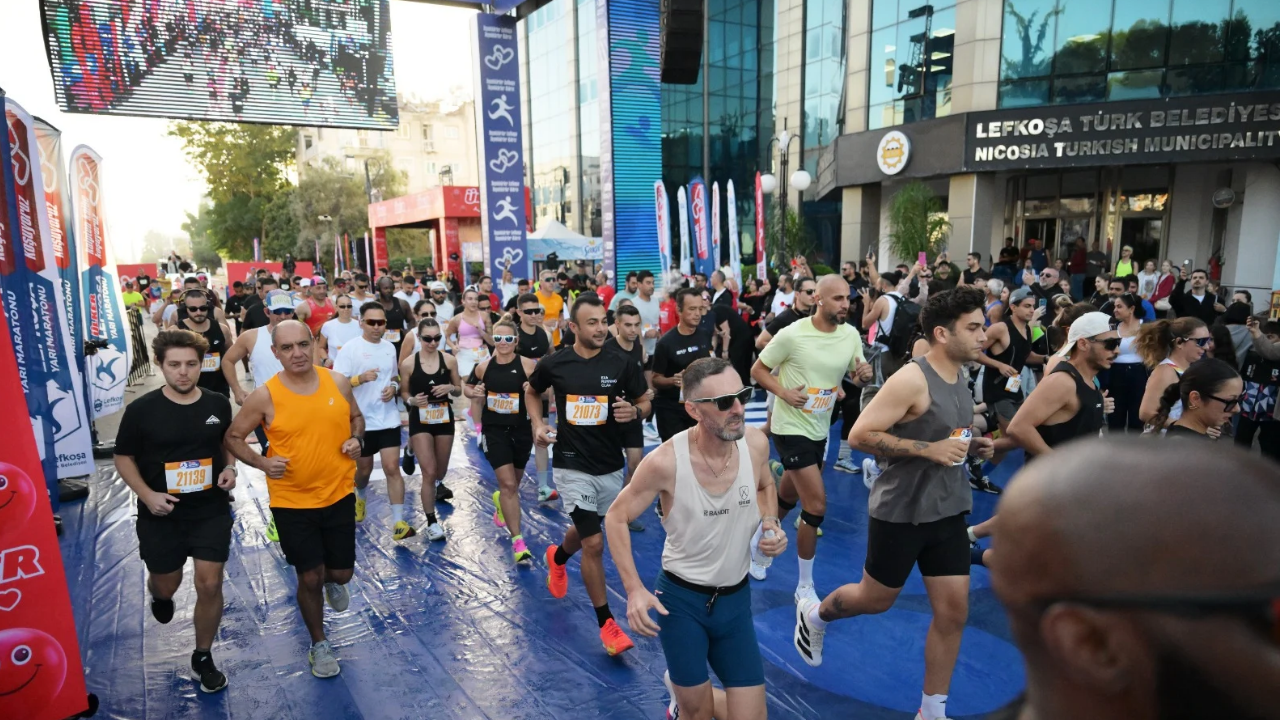 Ülker Lefkoşa Yarı Maratonu’nda 10 kilometre koşusu koşuldu
