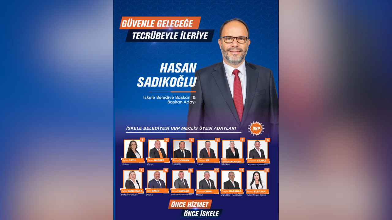UBP İskele Belediye Meclis üyesi adayları açıklandı