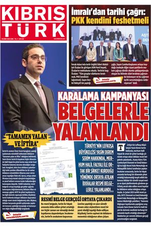 KIBRIS TÜRK GAZETE 920. SAYI