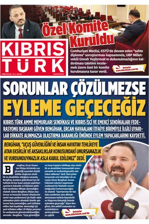 KIBRIS TÜRK GAZETE 931. SAYI