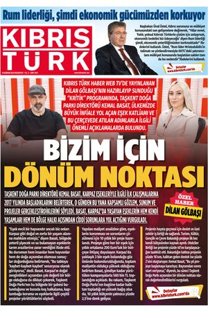 KIBRIS TÜRK GAZETE 1021. SAYI