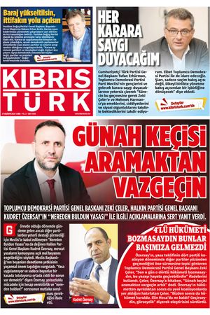 KIBRIS TÜRK GAZETE 1039. SAYI