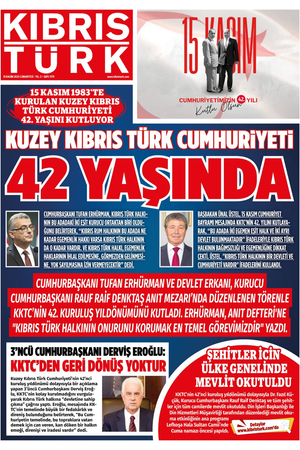 KIBRIS TÜRK GAZETE 1181. SAYI
