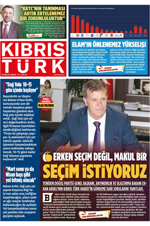 KIBRIS TÜRK GAZETE 1186. SAYI